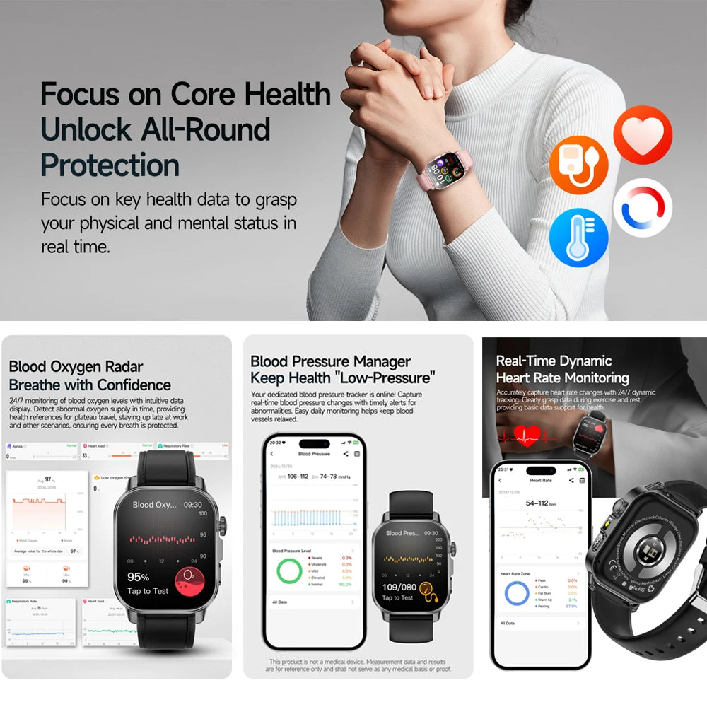 2026 New Model Uric Acid & Lipid Health Analysis Smart Watch